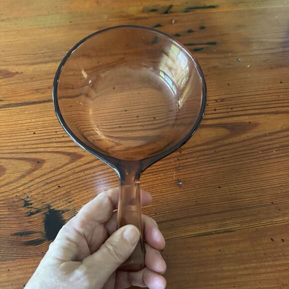 Pyrex Visions Cookware Amber .5 L Small Pot Sauce Pan NO Lid Made USA - Picture 5 of 8